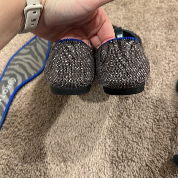 Rothy's Point Twilight Metallic Captoe Flat size 9 - Picture 3 of 3